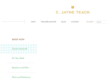 Tablet Screenshot of cjayneteach.com